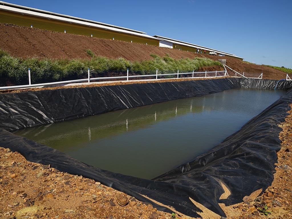 projeto de Lagoas e Reservatórios realizado pela Tecchio.