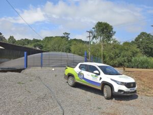 biodigestor instalado em propriedade de cliente pela tecchio ambiental